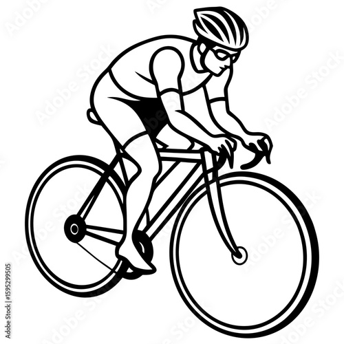 man riding a bike