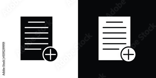 Paperless icon in modern thin line and glyph concept.