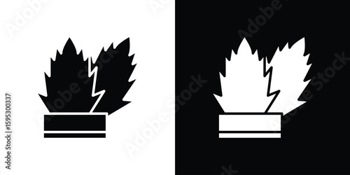 Mint gum icon in modern thin line and glyph concept.