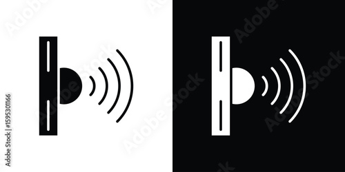 Infrared icon in modern thin line and glyph concept.