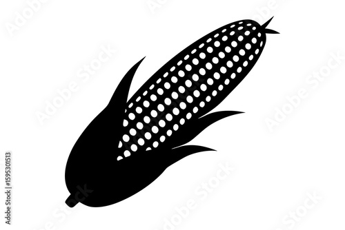 corn on a white background