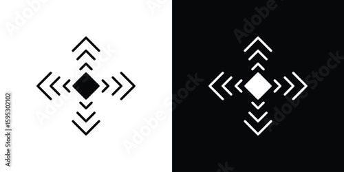 Flexibility icon in modern thin line and glyph concept.