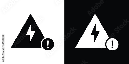 Electric Problem icon in modern thin line and glyph concept.