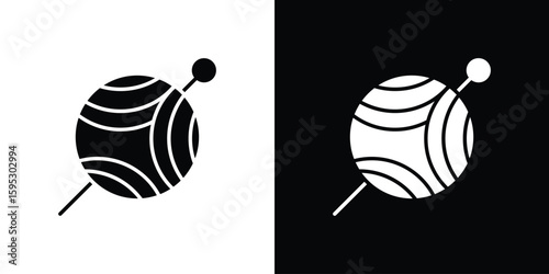 Crochet icon in modern thin line and glyph concept.