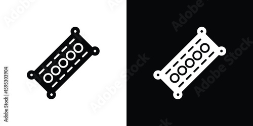 Car gasket icon in modern thin line and glyph concept.