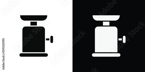Camping gas icon in modern thin line and glyph concept.