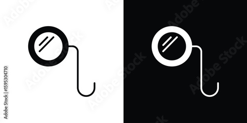 Ar monocle icon in modern thin line and glyph concept.