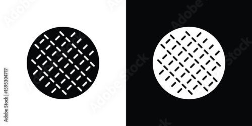 Anti skid feet icon in modern thin line and glyph concept.