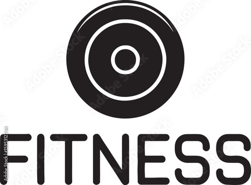Modern gym and fitness logo design for strength and performance