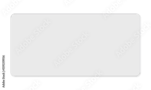 High Gloss Plastic Panel. Cut-Out Clear Display Board. Reflective Plastic Showcase
