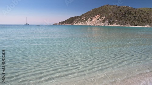 The enchanting beach Cala Pira, southern Sardinia, Italy