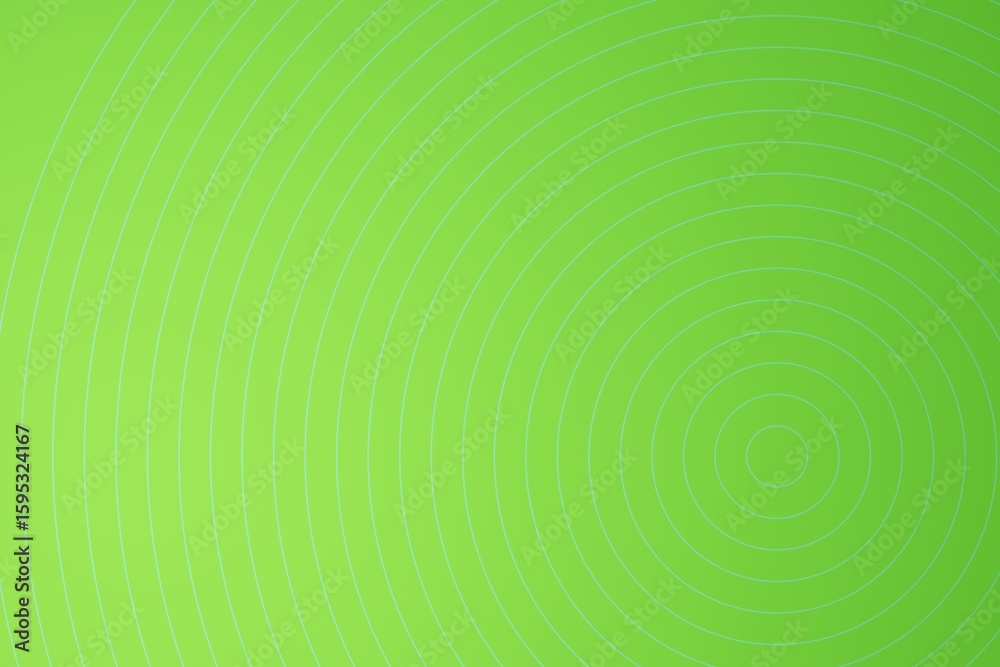 Fototapeta premium Green apple background with concentric circles from center. Light is coming from bottom left