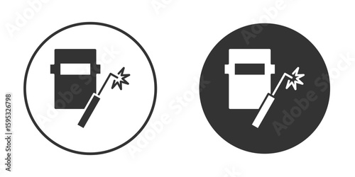 Welding icon clipart element. stroke art design graphics
