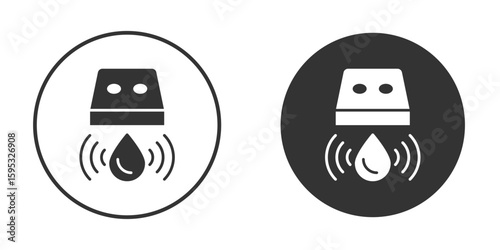 Water sensor icon clipart element. stroke art design graphics
