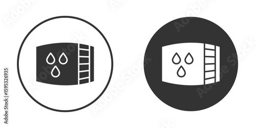 Water tank icon clipart element. stroke art design graphics