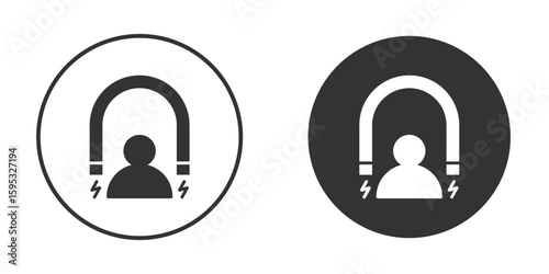 User engagement icon clipart element. stroke art design graphics