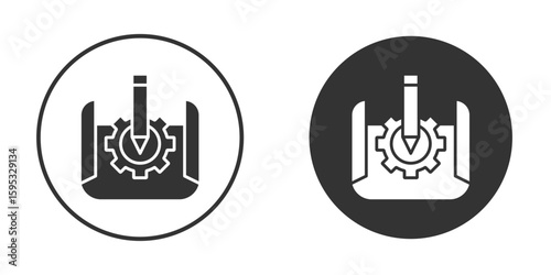 Prototyping icon clipart element. stroke art design graphics