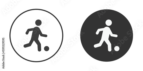 People playing Ball icon clipart element. stroke art design graphics