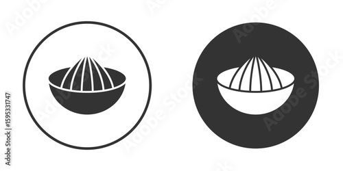 Hand Juicer icon clipart element. stroke art design graphics
