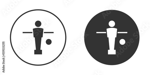 Foosball icon clipart element. stroke art design graphics
