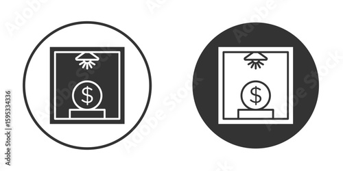 Business incubator icon clipart element. stroke art design graphics