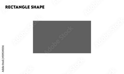 Rectangle shape, Rectangular simple drawing, for kids study, logo element, for ui ux, basic shape, prepare for presentation, schools and colleges 