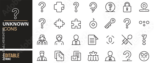 Unknown Icons for Representing Challenges, Problems, and Solutions