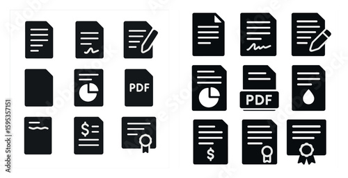 The first image shows a set of documents with a pen on top of them. The second image shows the same set of documents, but with a different pen and a different mood