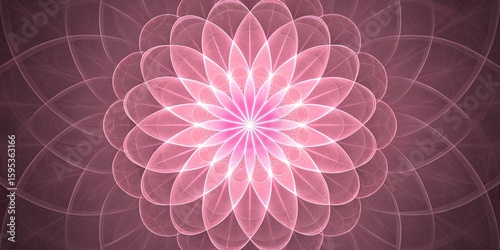 Soft Pink Radial Glow Pattern