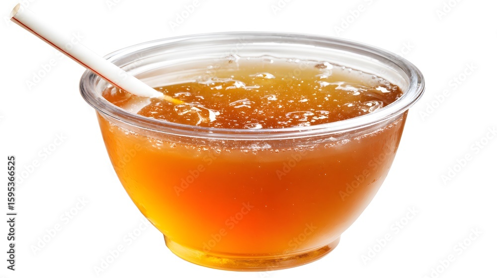 Brazilian Sugarcane Molasses (Melaço) in Glass Bowl Brazilian Sugarcane Molasses (Melaço) in Glass Bowl