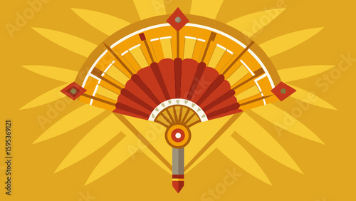 Mor Pankh On Golden Abstract Background