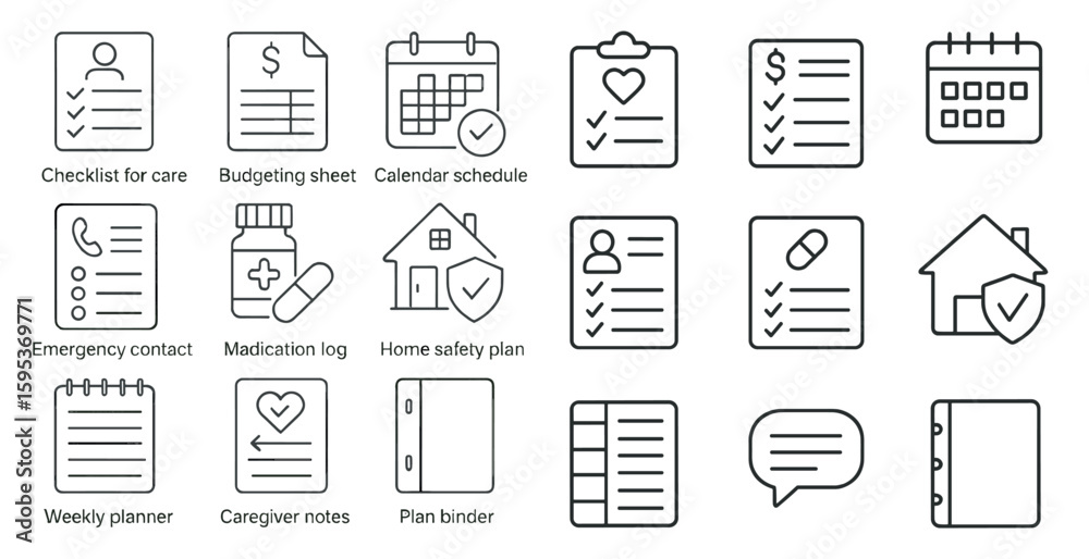 custom made wallpaper toronto digitalSet of checklists and calendars for a home care plan. The checklists include medication, home safety plan, and emergency contact information. The calendars include a weekly planner, caregiver notes