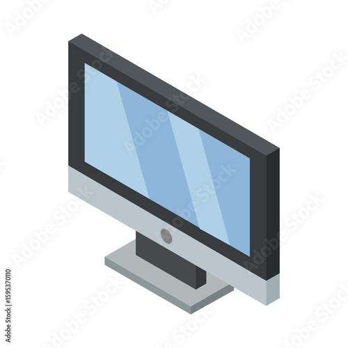 Isometric computer monitor