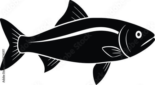Snook Silhouette Vector Art Illustration