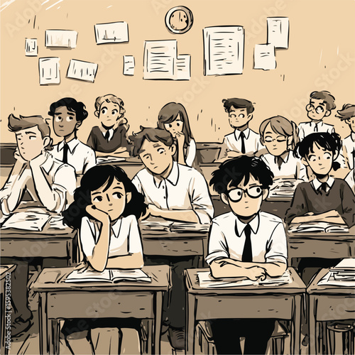children in classroom