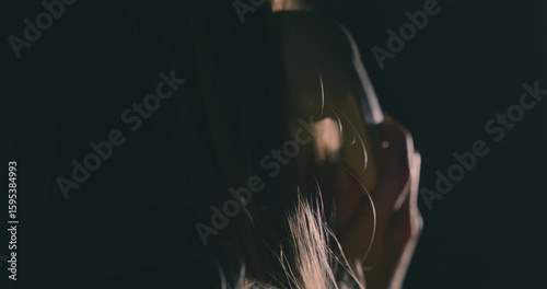 Making a call on an old rotary telephone