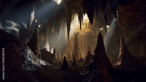 Mystic Cave Formations Light