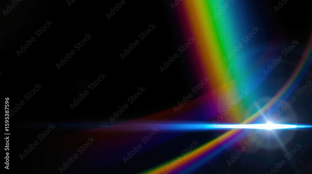 Obraz premium Lightning blue light effect abstract background