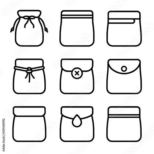 Metal strip icon vector icons eco spaced no isolated pouch equally transparent