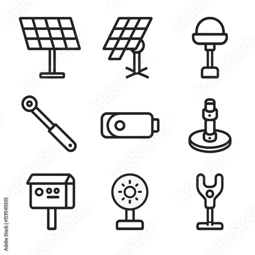No per sun solar punctuation grid transparent icons tracker icon vector