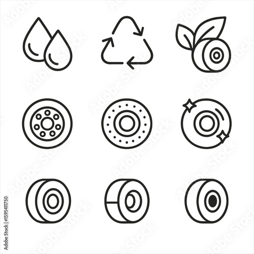 Speech polyurethane set spaced no skateboard numbers emojis modern icon vector wheel