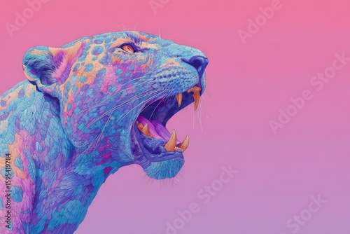 pop-art comic animal artwork 