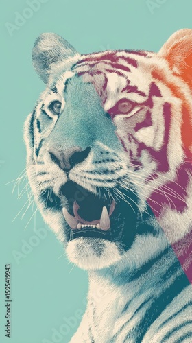 pop-art comic animal artwork 