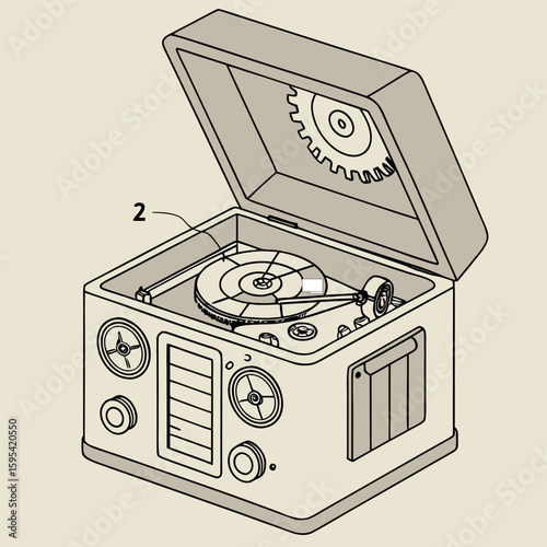
Manual sew machine icon simple vector illustration of manual sew machine icon