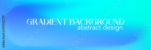 Gradient mesh aqua marine smooth background. Blue gradient mesh aquamarine teal abstract design. Emerald color bg. Vector illustration