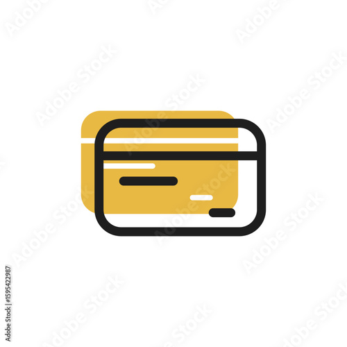 credit card icon is designed in a visually appealing and easily recognizable style. It’s suitable for various visual needs such as apps, digital media, or other graphic design projects