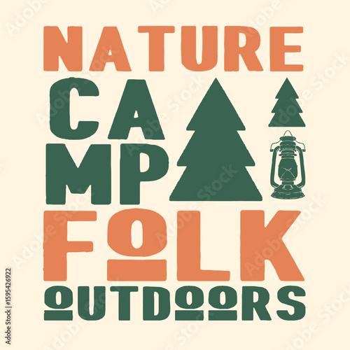 This design carries a nature theme and is suitable for camping grounds.