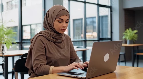 Woman Working Laptop