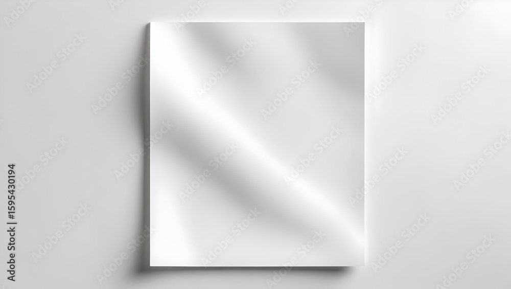 White Piece of Paper isolated on transparent background White Piece of Paper isolated on transparent background