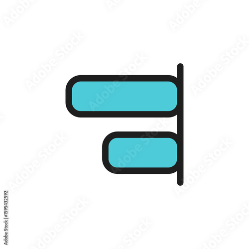 align icon is designed in a visually appealing and easily recognizable style. It’s suitable for various visual needs such as apps, digital media, or other graphic design projects